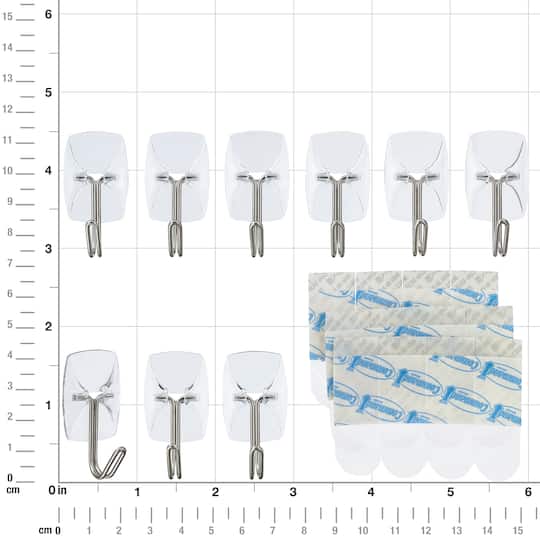 12 Packs: 9 ct. (108 total) Command® Small Clear Wire Hooks